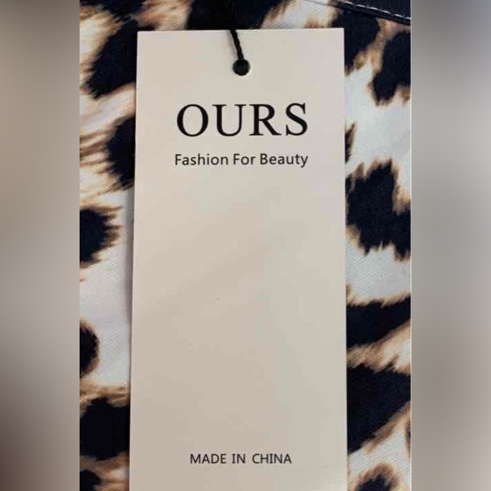 OURS Leopard Print Women's Blouse - Picture 5 of 6
